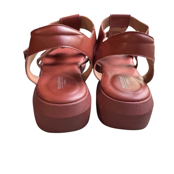Rockport Abbie Brown T-Strap Fisherman Sandals Size 10 - Picture 4 of 14